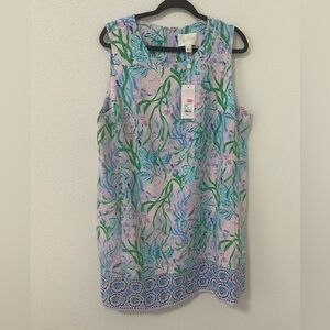 Lilly Pulitzer NWT Size 16 Edita shift Multi Seacret Escape. No pet nonsmoking.